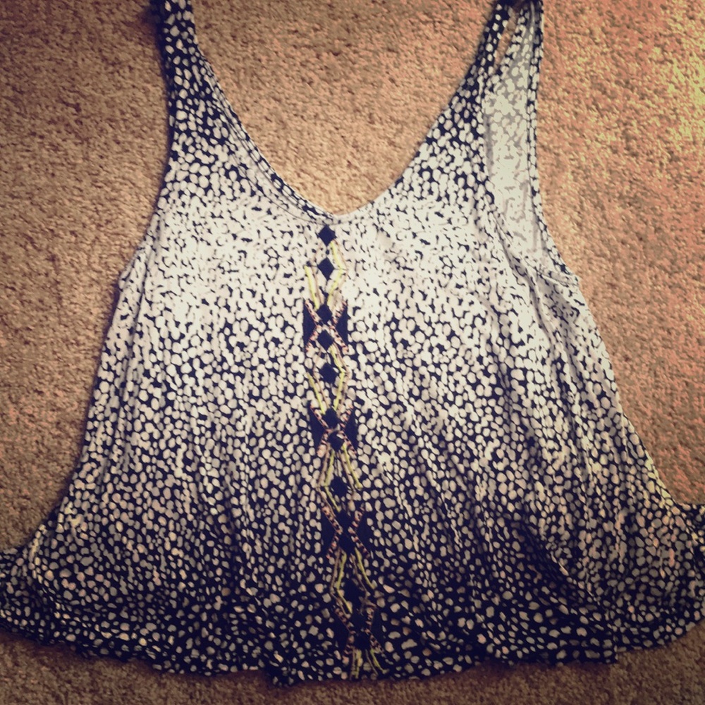 Jessica Simpson Med- crop swing open back tank